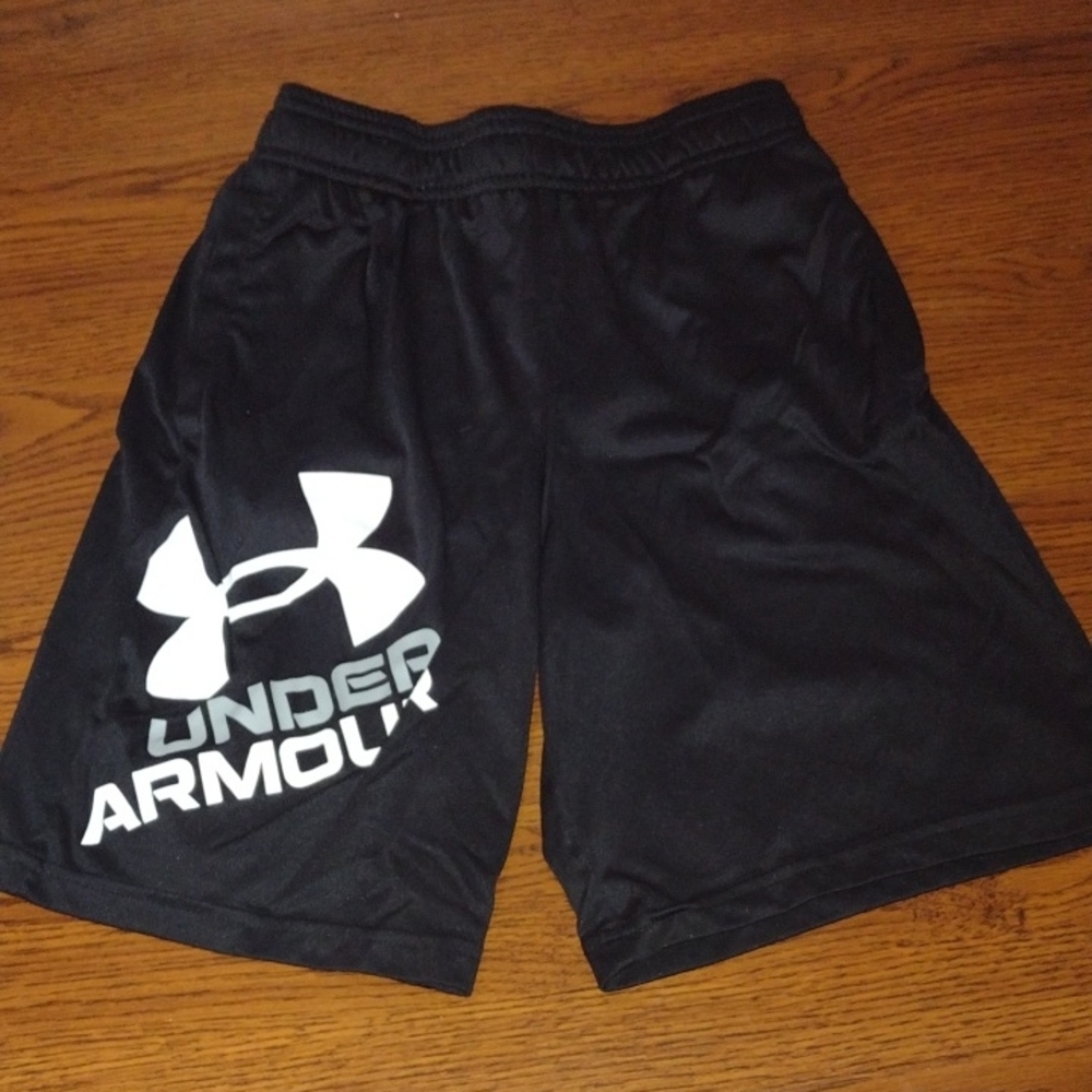 2/$20 Under Armour Kid's Black Athletic Shorts
